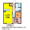 レセンテいなり 1LDKの間取り