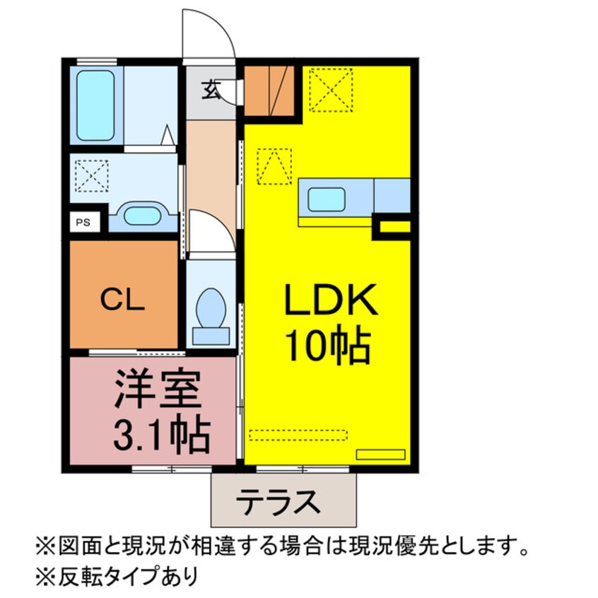 間取図 レセンテいなり