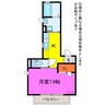 エクラージュ豊川 1Kの間取り