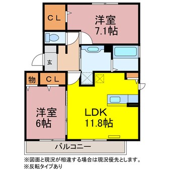 間取図 エスペランサＡ／Ｂ