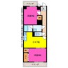 アトランティス川花 2DKの間取り
