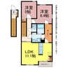 エミネンス 2LDKの間取り