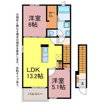間取図 ソレイユ四ツ谷A