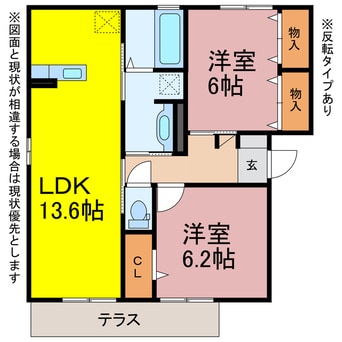 間取図 カーサ　メディオ