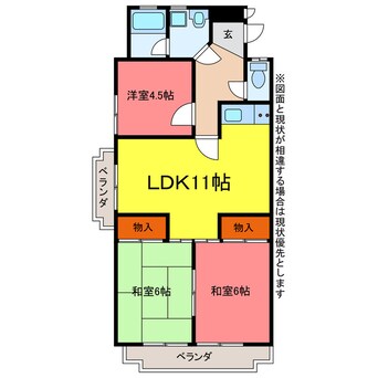 間取図 第２橋本マンション