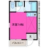 コーポ136 1Rの間取り