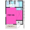 コーポ136 1Rの間取り