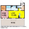 アークスクエア 1LDKの間取り