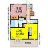 アルシオネⅠ・Ⅱ 1LDKの間取り