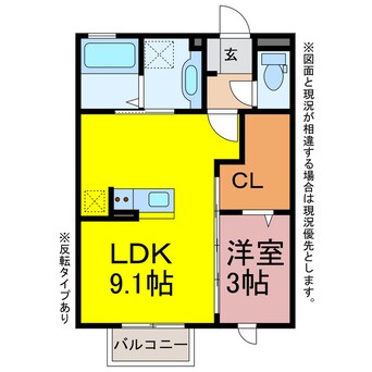 間取図 フルール常盤