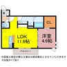 クレアンジュ 1LDKの間取り