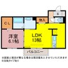 ステラ みよし 1LDKの間取り