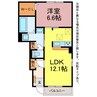 プレジール 1LDKの間取り