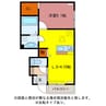 椿 1LDKの間取り