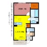 椿 1LDKの間取り