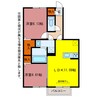 グランパルク東豊 2LDKの間取り