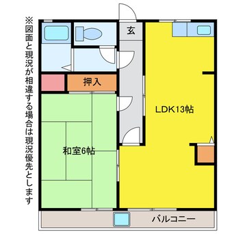 間取図 エトワールハイツ豊川