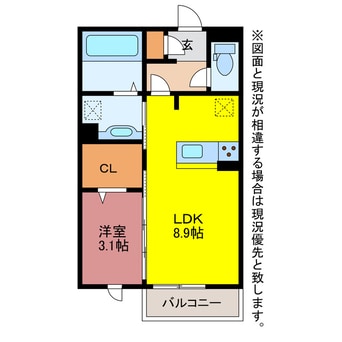 間取図 D-roomKG