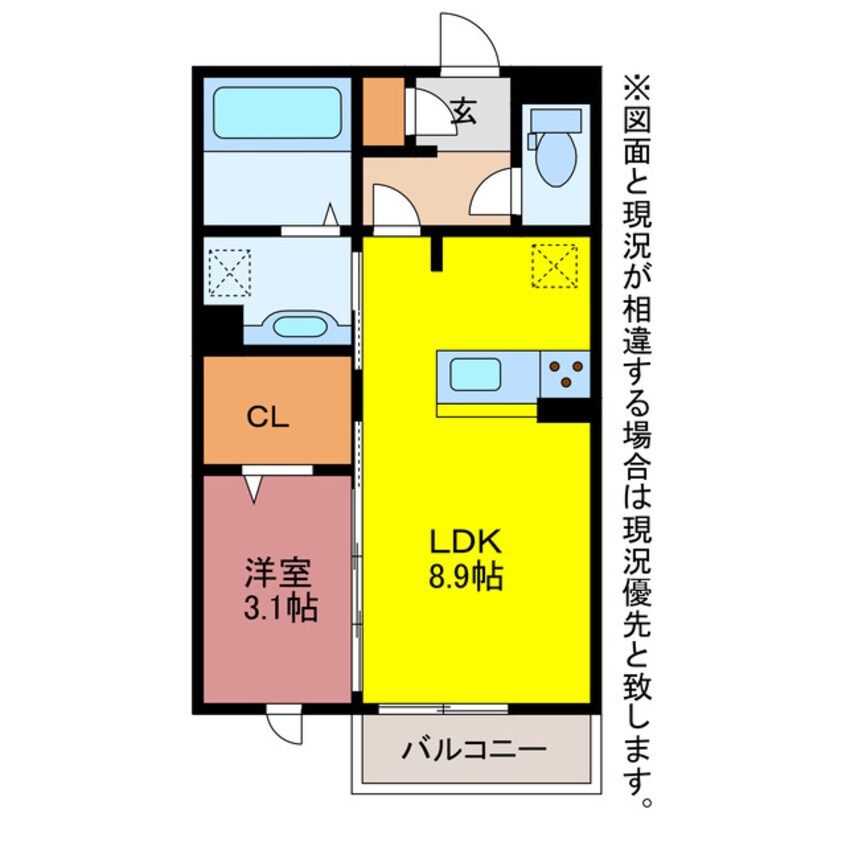 間取図 D-roomKG
