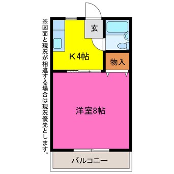 間取図 ヴィラージュ牛久保