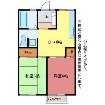 間取図 ハラマキハイツE