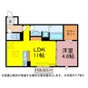 エトワール塔ノ木 1LDKの間取り