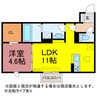 エトワール塔ノ木 1LDKの間取り