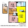 グレイスコート 2LDKの間取り