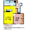 グレイスコート 1LDKの間取り