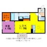 ヴィラ・ロワイヤル五番館 1LDKの間取り