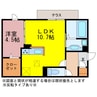 ヴィラ・ロワイヤル五番館 1LDKの間取り