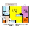 ヴィラ・ロワイヤル五番館 1LDKの間取り
