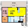 ベルク 1LDKの間取り