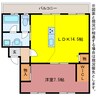 アルフィーネ東曙 1LDKの間取り