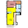 ソシエール御津 1LDKの間取り