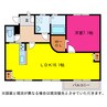 東光ハイツ 1LDKの間取り