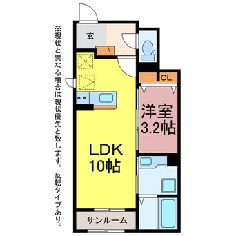 間取図 トイロ　蔵子