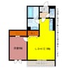 オッツ一宮 1LDKの間取り