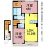 アルモニー近田 2LDKの間取り