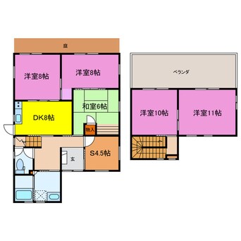 間取図 仁保通貸家