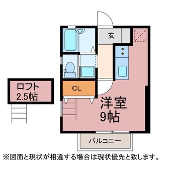 間取図 リバーサイド蔵子