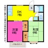 メゾン・ラヴェリテ 2DKの間取り
