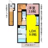 ルーチェ野口町 1LDKの間取り
