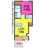 ソラティオ桜 1LDKの間取り