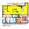 D-square四ツ谷 1LDKの間取り