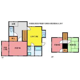 間取図 豊川市伊奈町古当戸建