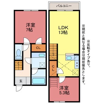 間取図 セザンヌ北畑