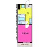 クレシタICHI 1Rの間取り