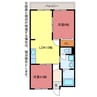 パークハイツ 2LDKの間取り