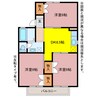 今泉ハイツA 3DKの間取り